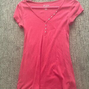 Old navy pink button top